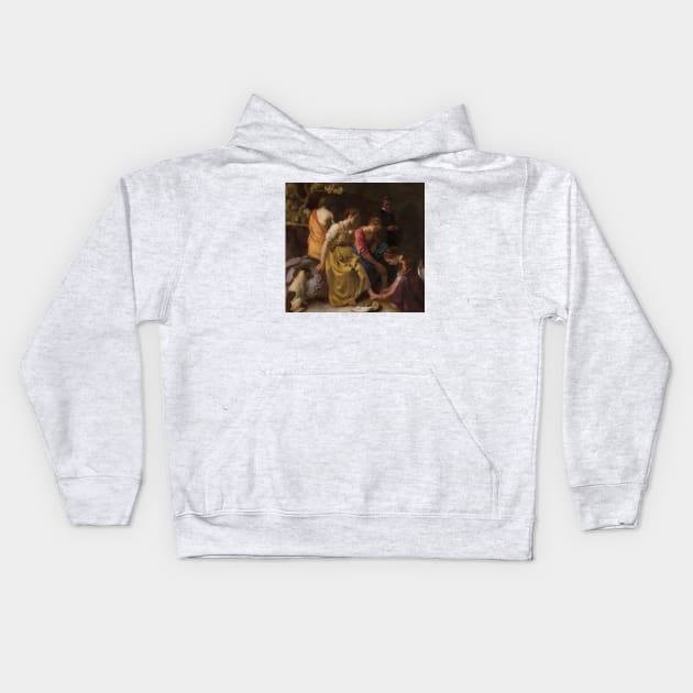 Diana and her Companions by Jan Vermeer Kids Hoodie by Classic Art Stall